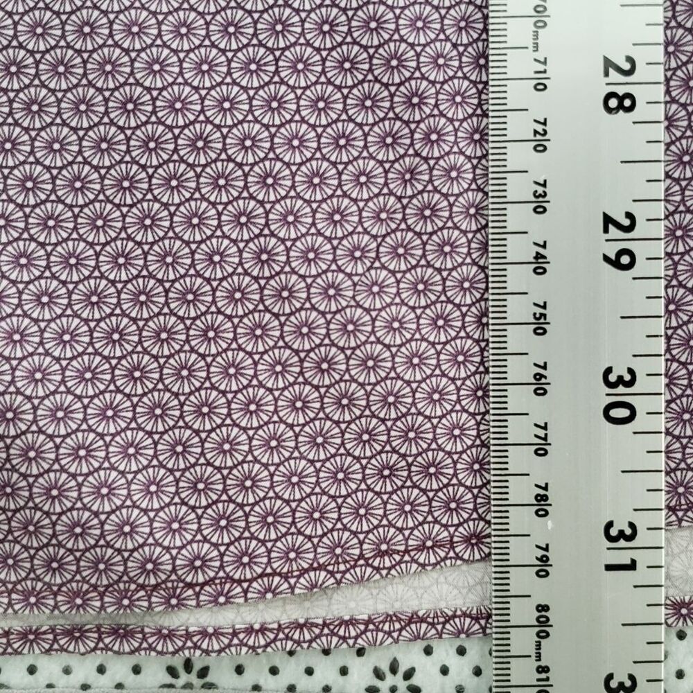 David Donahue Mens FusionPerformance Shirt 18 XL XXL PurpleGeometric Print LS - Picture 8 of 9